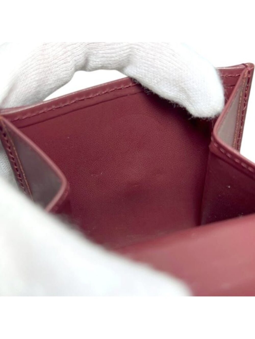 Cartier Coin Case Bordeaux Must Purse - Picture 5 of 10